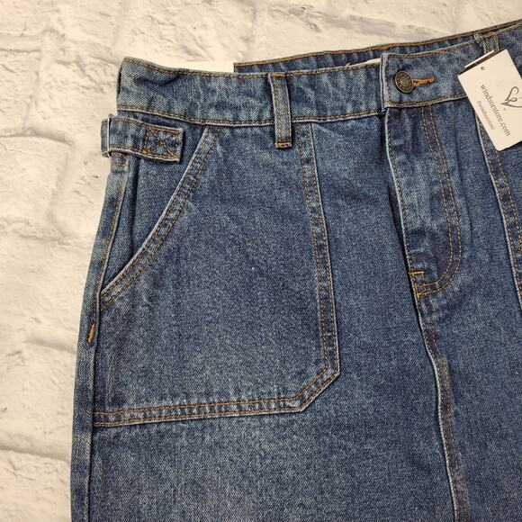 NWT Windsor Nature Good Day Buckle Detail Denim Skirt size Large - Picture 5 of 16